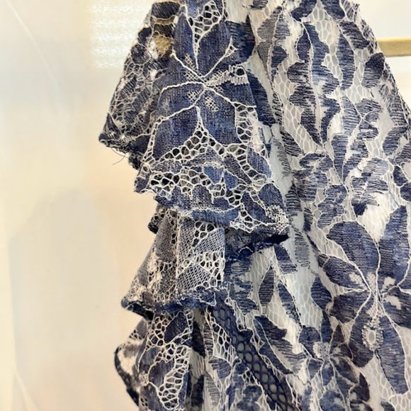 NWT Taylor Women's Ruffle Sleeve V-Neck Lace Dress - Women's Plus 22W - Picture 3 of 6